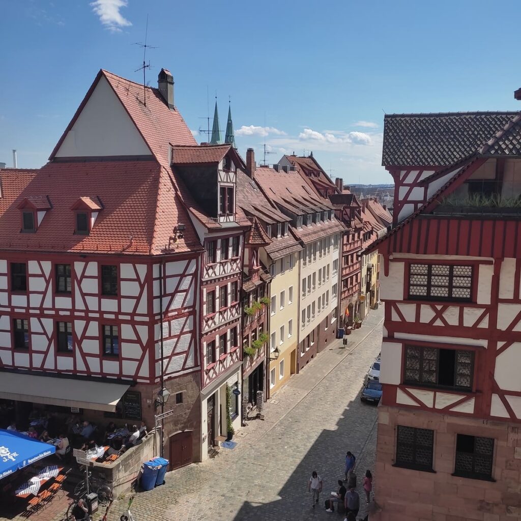 Old Town Nuremberg with half-timbered houses